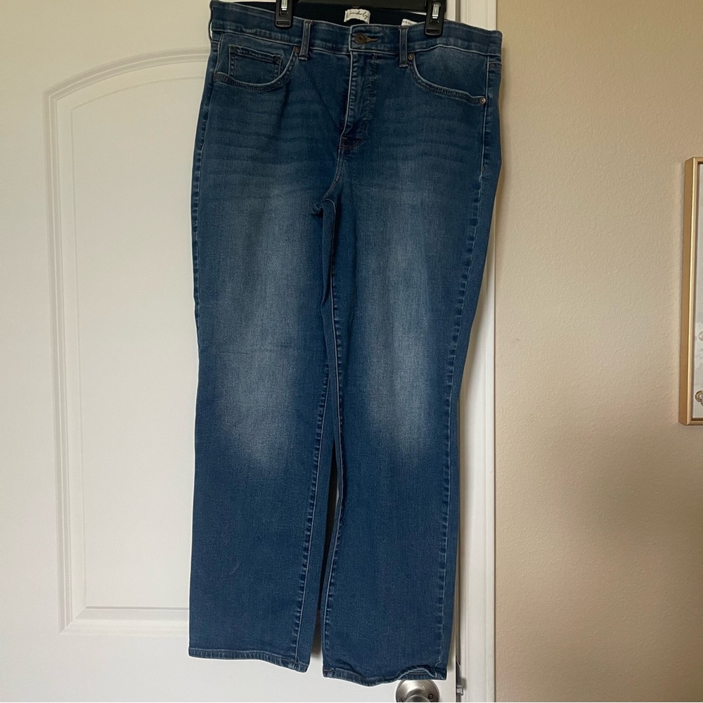 Wonderly Classic Straight Leg Jeans - Denim Blue
